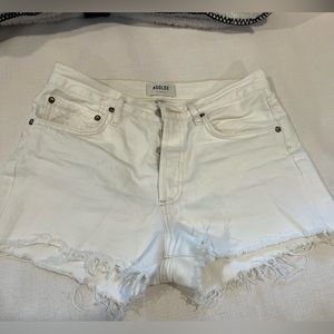 Agolde Parker Denim Short Cream / Off White